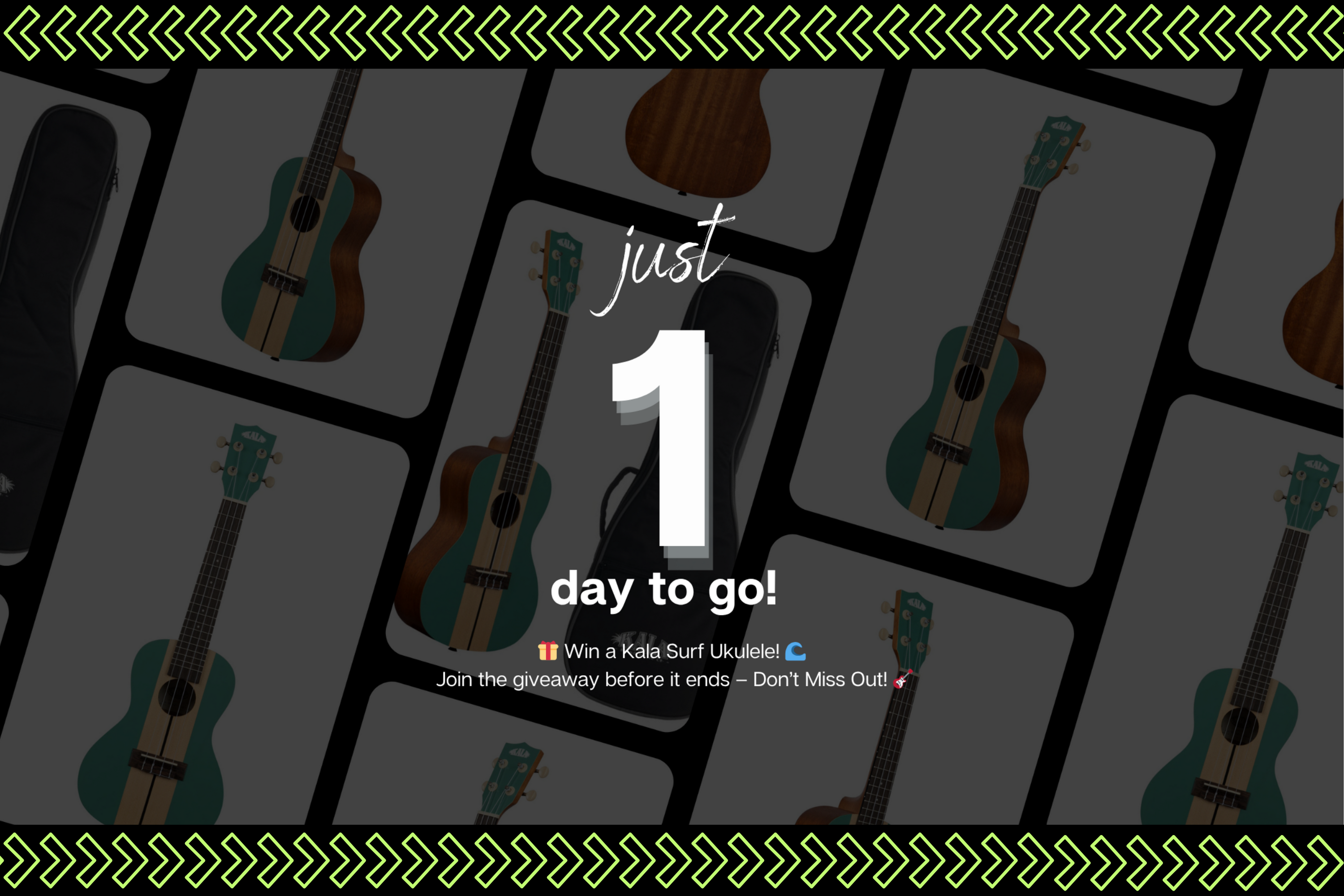 Kala Wipeout Ukulele giveaway – final day to enter