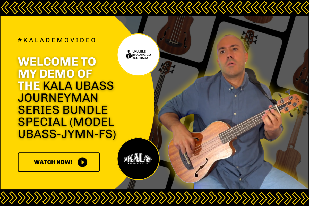 Kala UBASS Journeyman Series Bundle, featuring a mahogany body, UK-500B Pickup Preamp, short-scale neck, and natural finish, offers rich sound, easy playability, and professional-grade performance at an affordable price.