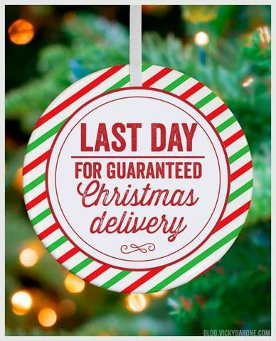2019 Christmas Last Day Postage to ensure Australia Post Delivers for Christmas.