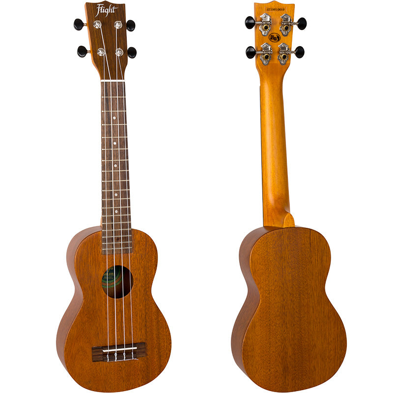 Long Neck Concert scale soprano ukuleles are rare. Flight LUS5 Long Neck Soprano Ukulele with Bag and Free Shipping