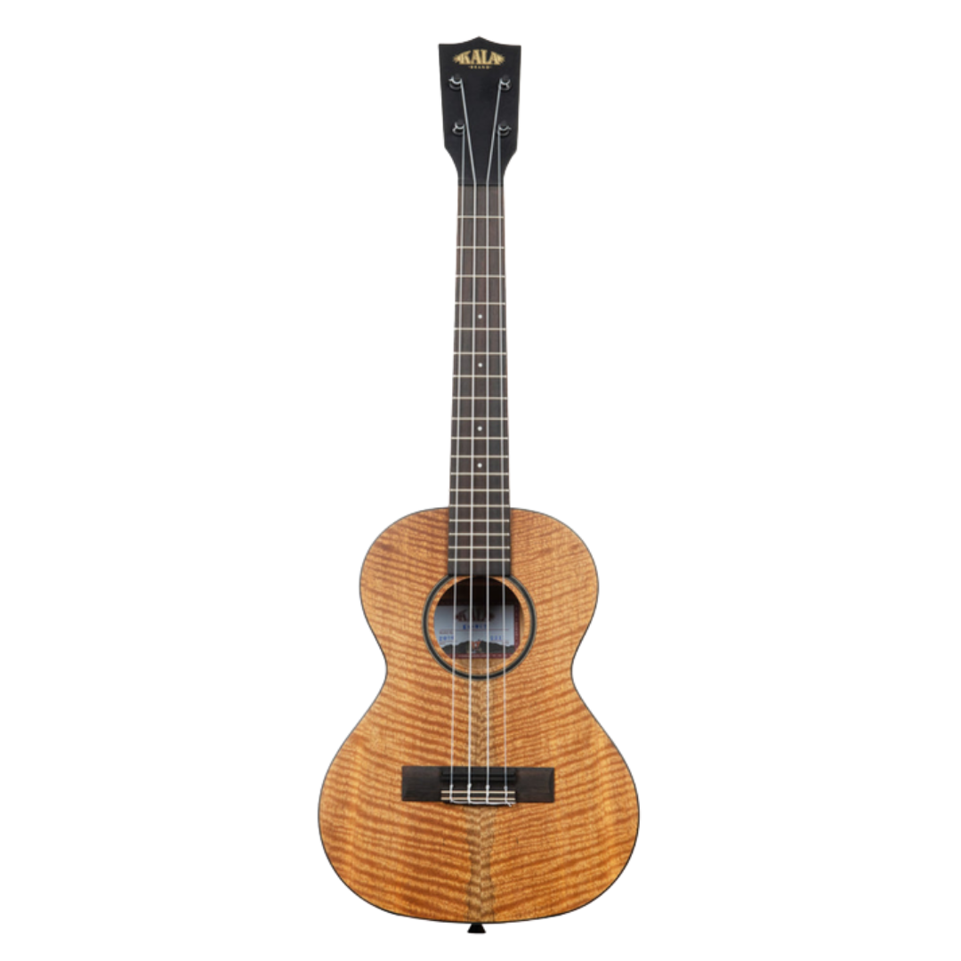 Kala KA-CM-T Curly Mango Tenor Ukulele – front view highlighting curly mango grain