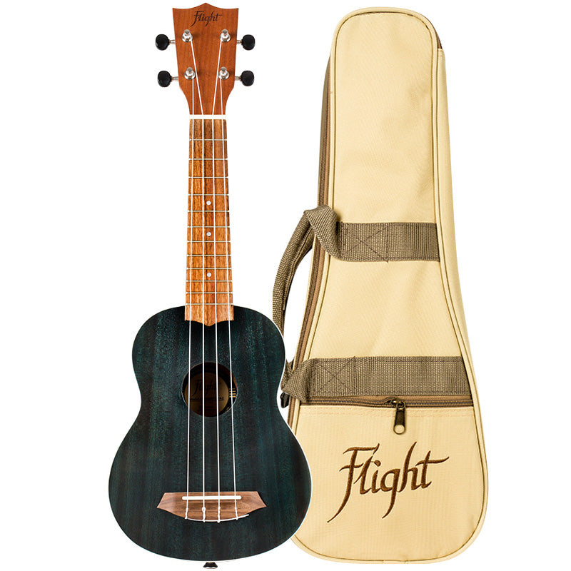 The color of the sea and the color of your soul. Flight NUS380 Topaz Soprano Ukulele with Gigbag and Free Shipping