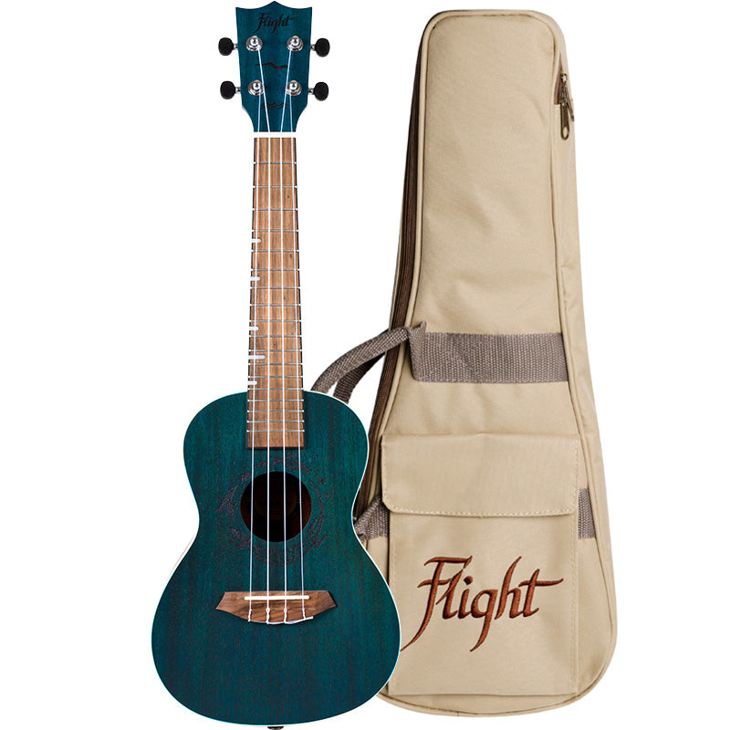 The color of the sea and the color of your soul. Flight DUC380 Topaz Concert Ukulele with Gigbag and Free Shipping