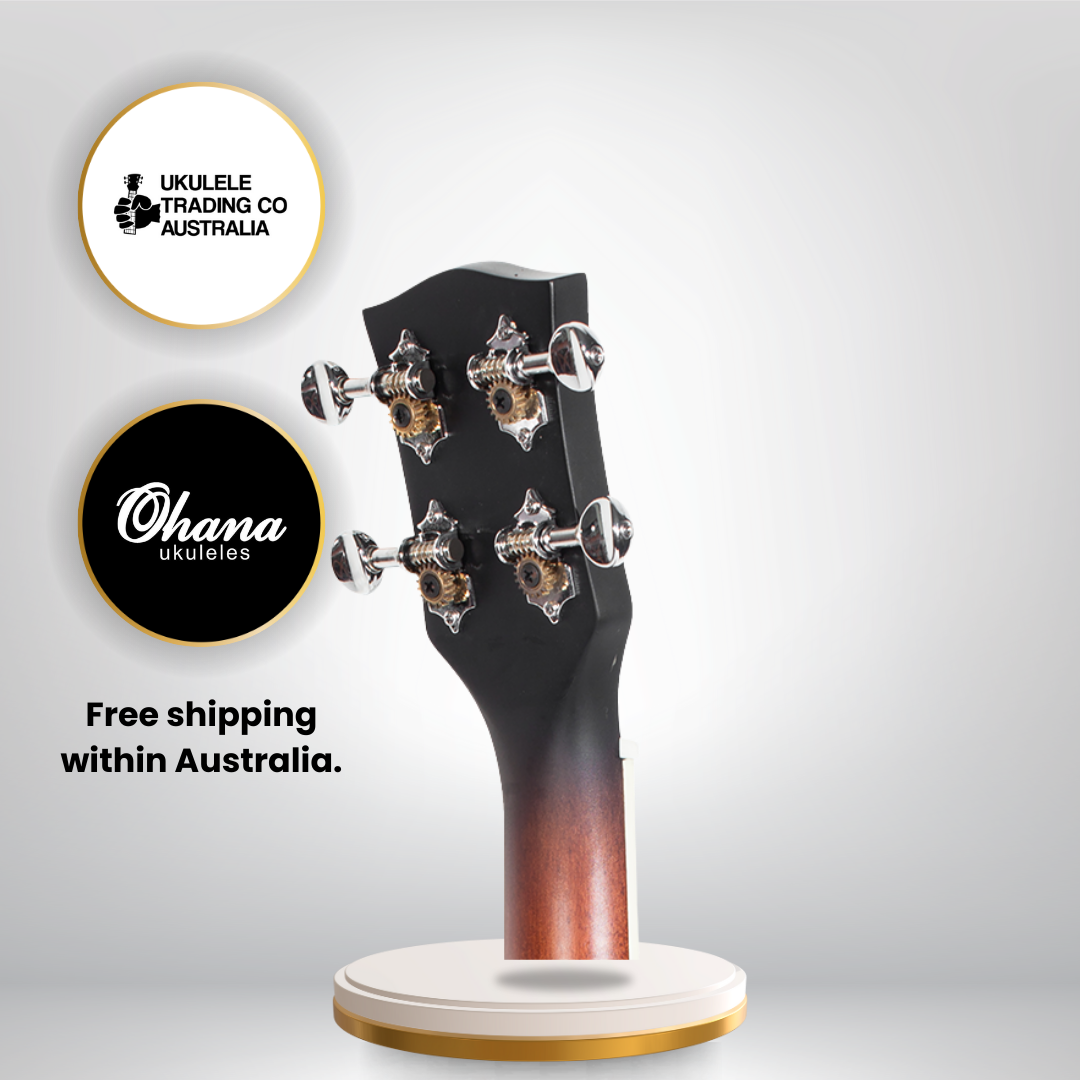 Ohana CK-120BUC Closed Back Banjolele with Maple body and Remo WeatherKing head