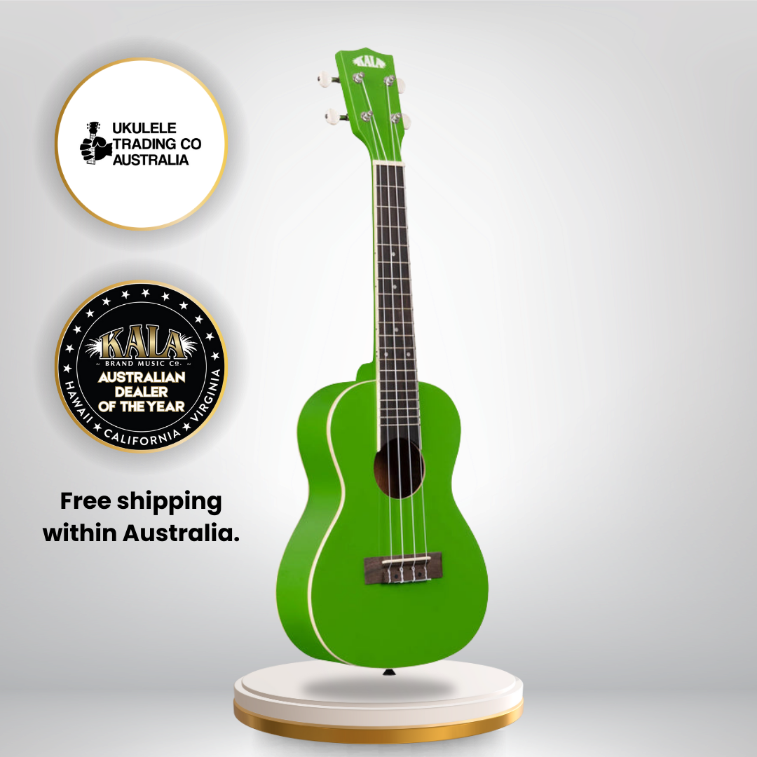 Kala KA-CANDY-KEY Key Lime Concert Ukulele – high gloss green Candy Shoppe ukulele