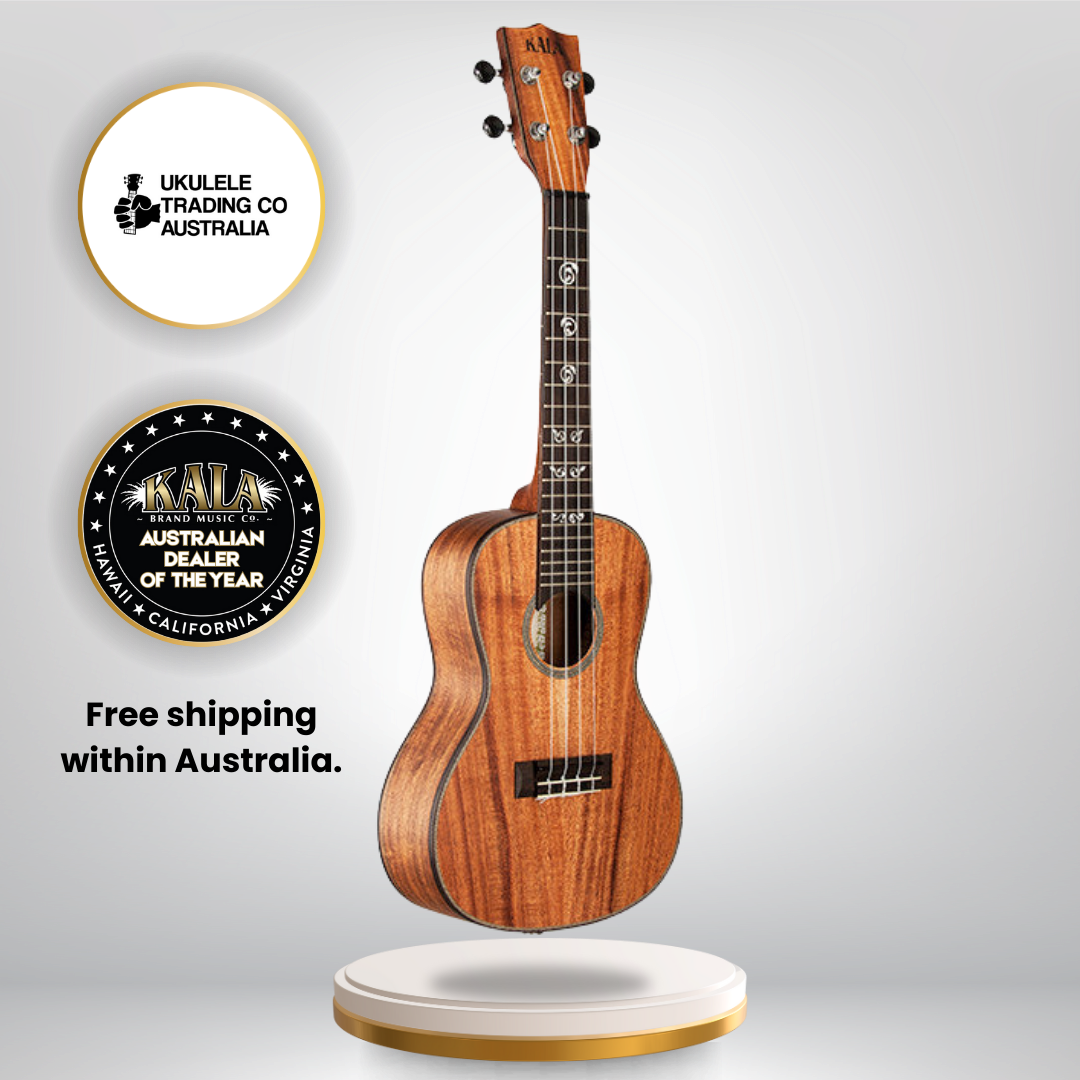 "Kala KA-SA-C Solid Acacia Concert Ukulele with Maple Binding"