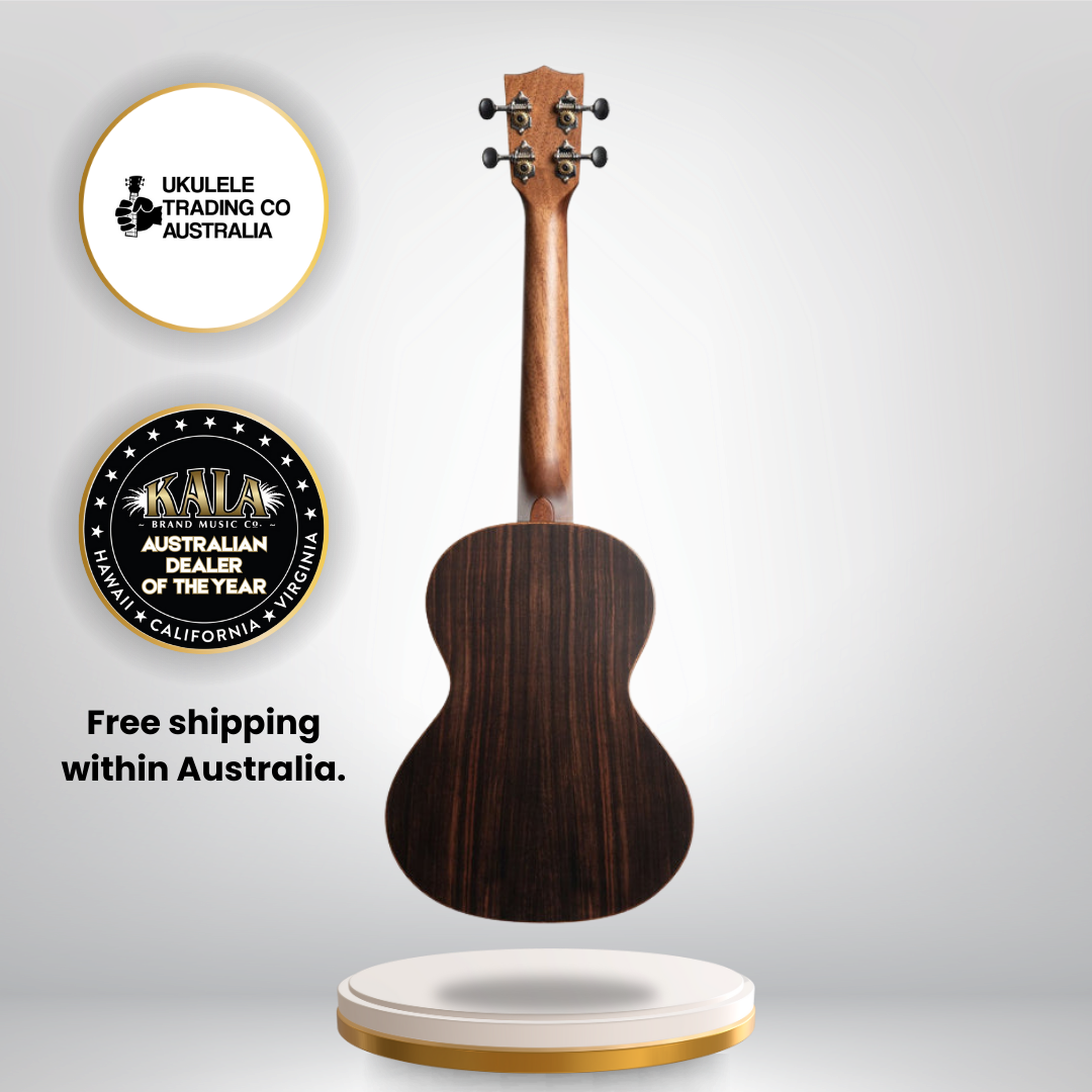 Kala KA-SSEBY-T Tenor Ukulele solid spruce top striped ebony sides