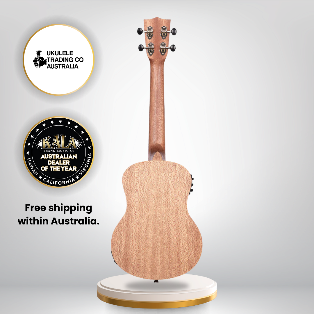 Kala KA-20TE Tenor Electric Ukulele with burled Meranti body and satin finish.