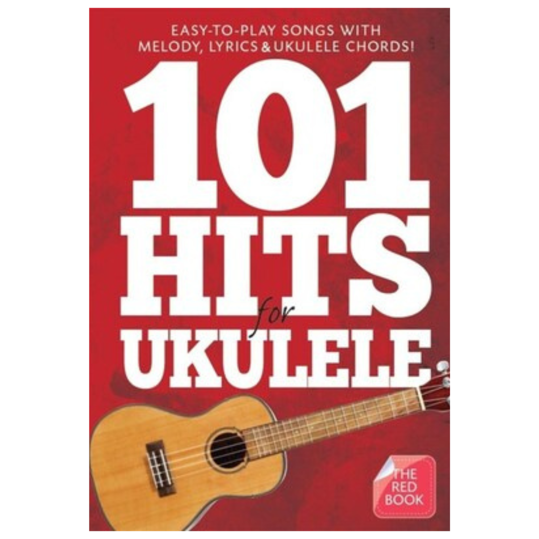 101 Hits for Ukulele Red Book – Easy Ukulele Songbook with 101 songs, chords, lyrics, and ukulele chord diagrams