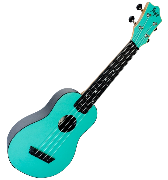 Flight TUS35 ABS Travel Soprano Ukulele Light Blue TUS35LB Durable ABS Body with Laminate Linden Top