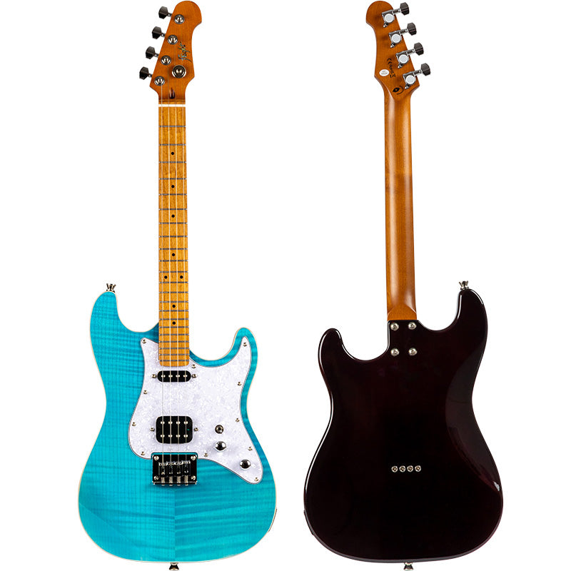 Flight Pathfinder Ocean Blue Baritone Electric Ukulele with Gigbag, Setup and Free Shipping.