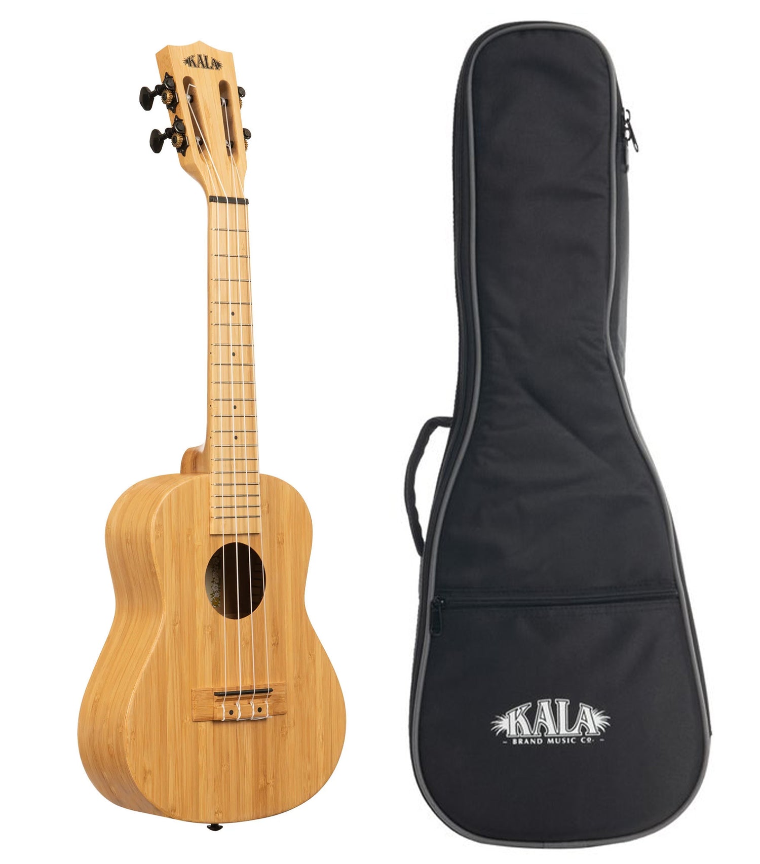 KA-BMB-C Bamboo Concert Ukulele w/ Gigabag Eco Friendly Sustainable Renewable Bamboo Construction