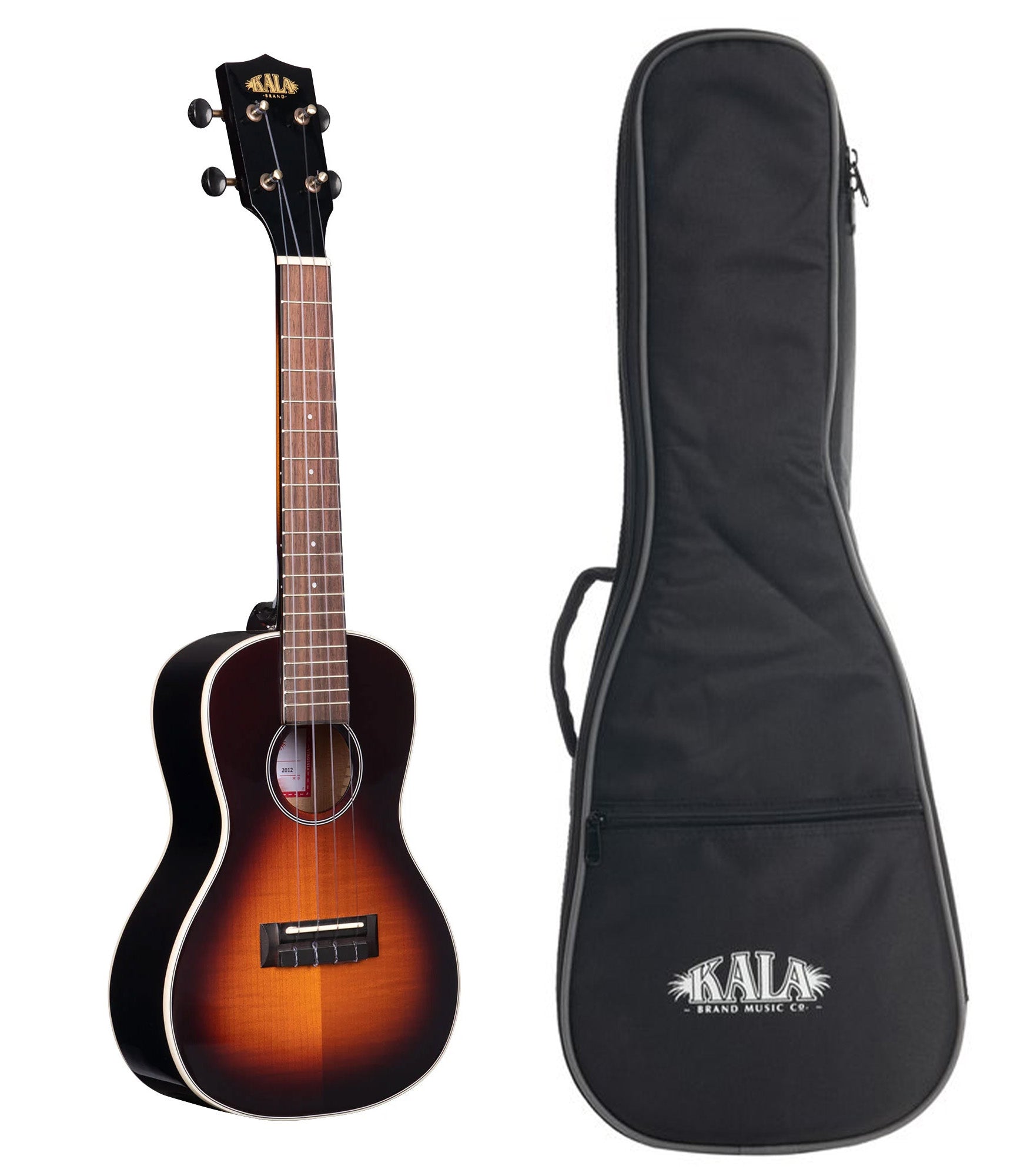 KA-FMTB-C Gloss Flame Maple Tobacco Burst Concert Ukulele w/Gigbag