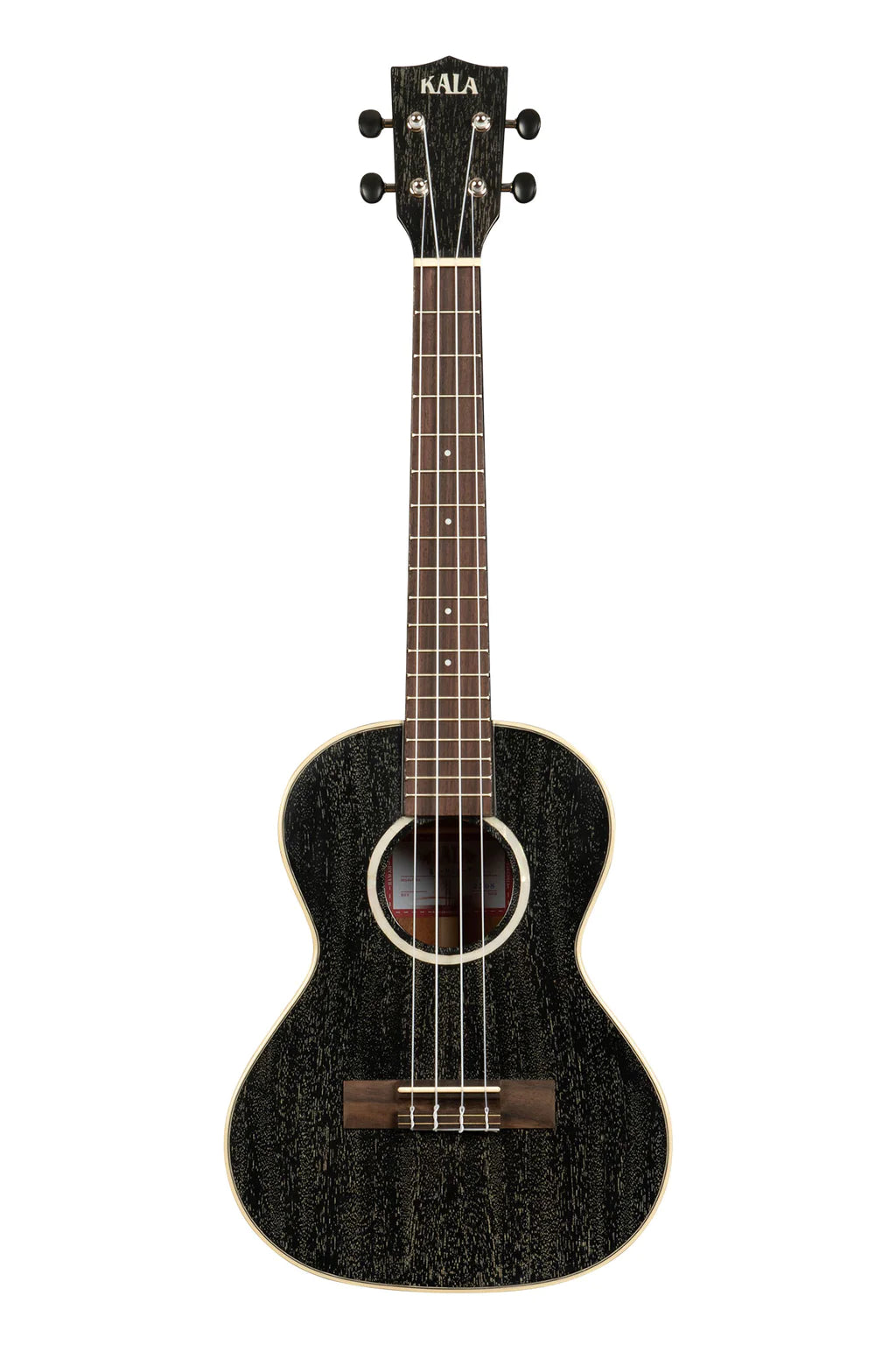 Kala KA-SDH-T Salt & Pepper Doghair Tenor Ukulele – All Solid Mahogany Body, Rosewood Fingerboard, Graph Tech NuBone Nut & Saddle, Satin Finish