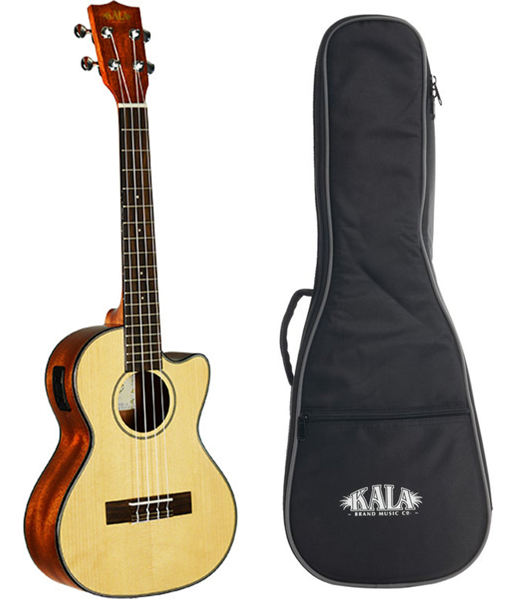 Kala KA-STGE-C Solid Spruce Top and Mahogany Back and Sides w/Gigbag