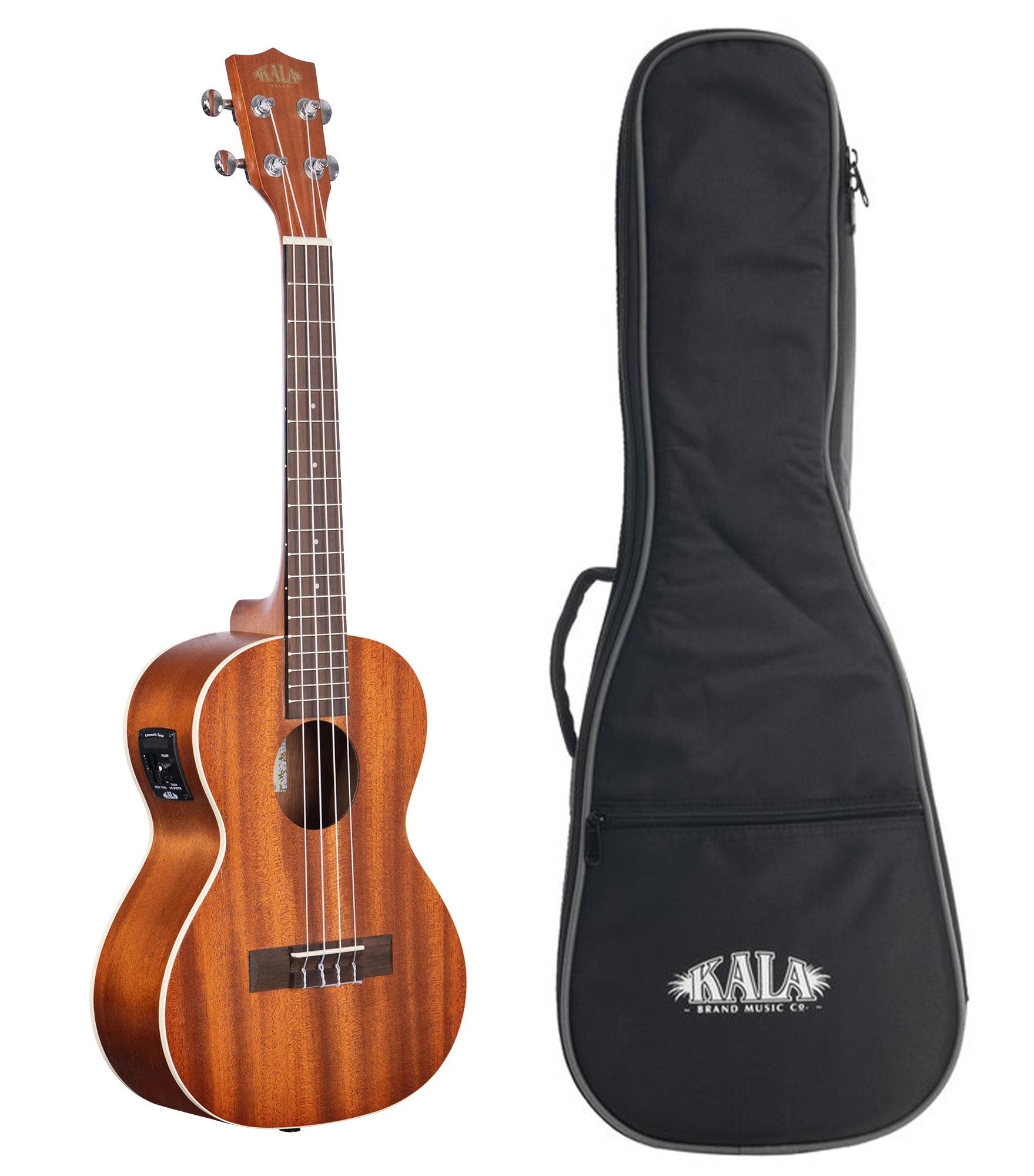 KA-TE Satin Mahogany Tenor Ukulele w/ EQ w/ Gigbag