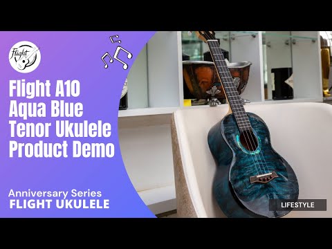 Flight A10QM Aqua Blue 10th Anniversary Tenor Ukulele