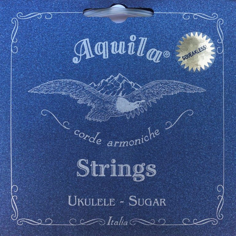 Aquila Sugar Ukulele Strings – AQ150U Soprano Set (Bio-Plastic, Bright Tone)