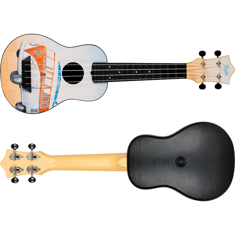 TUS25BUS Travel Series Soprano ukulele size with FREE Flight logo Gig bag.