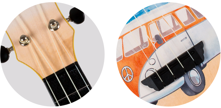 TUS25BUS Travel Series Soprano ukulele size with FREE Flight logo Gig bag.