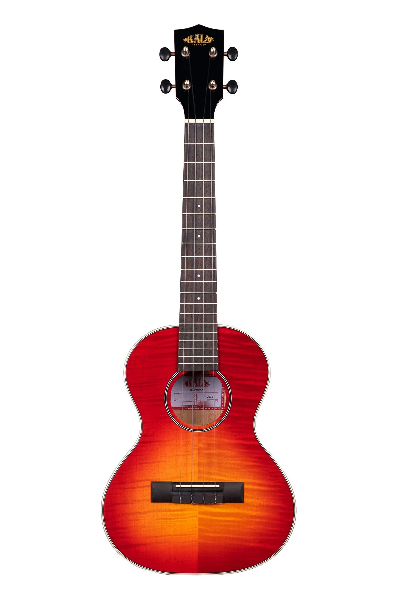 KA-FMCB-T Gloss Flame Maple Cherry Burst Tenor Ukulele