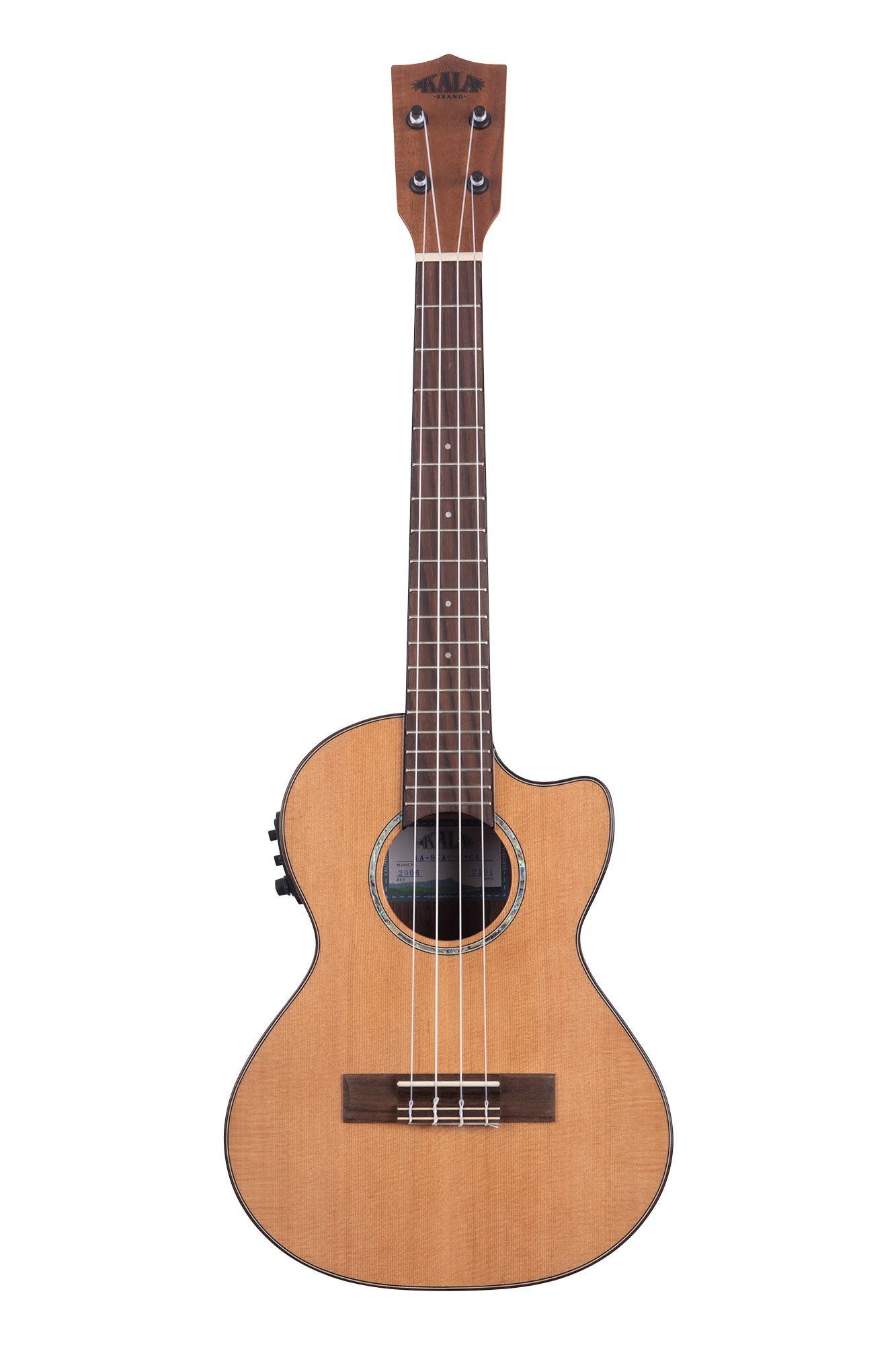KA-SCAC-T-CE Gloss Solid Cedar Top Acacia Tenor Ukulele w/ Cutaway & EQ