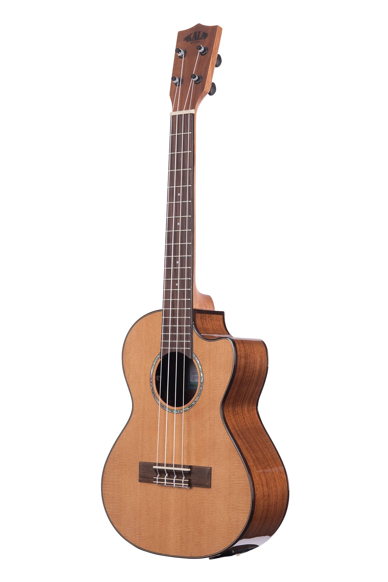 KA-SCAC-T-CE Gloss Solid Cedar Top Acacia Tenor Ukulele w/ Cutaway & EQ