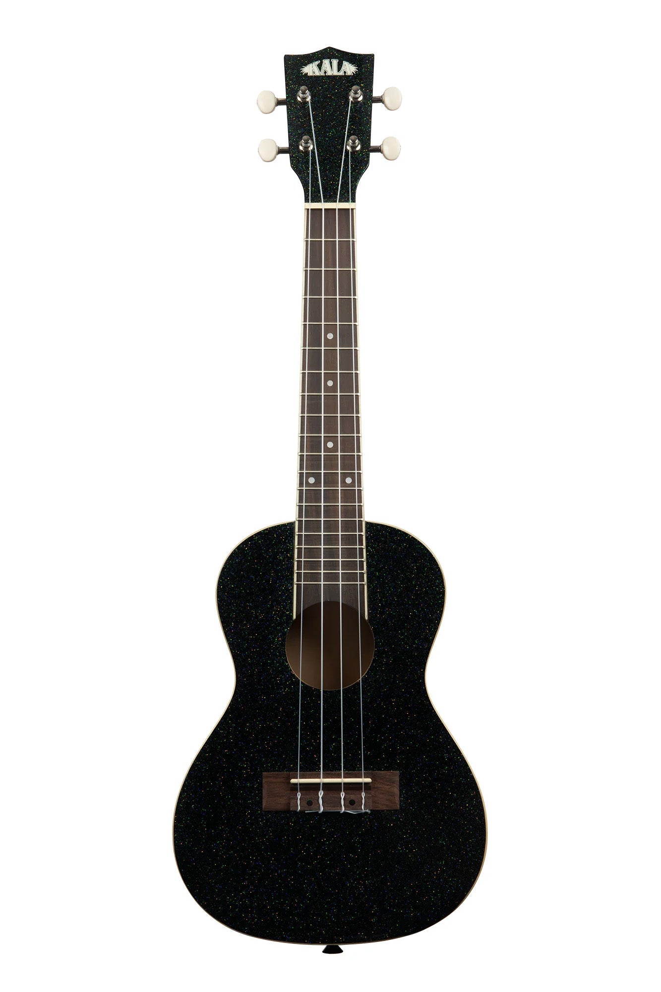 KA-SPRK-BLACK Kala Sparkle Series GALAXY BLACK CONCERT UKULELE