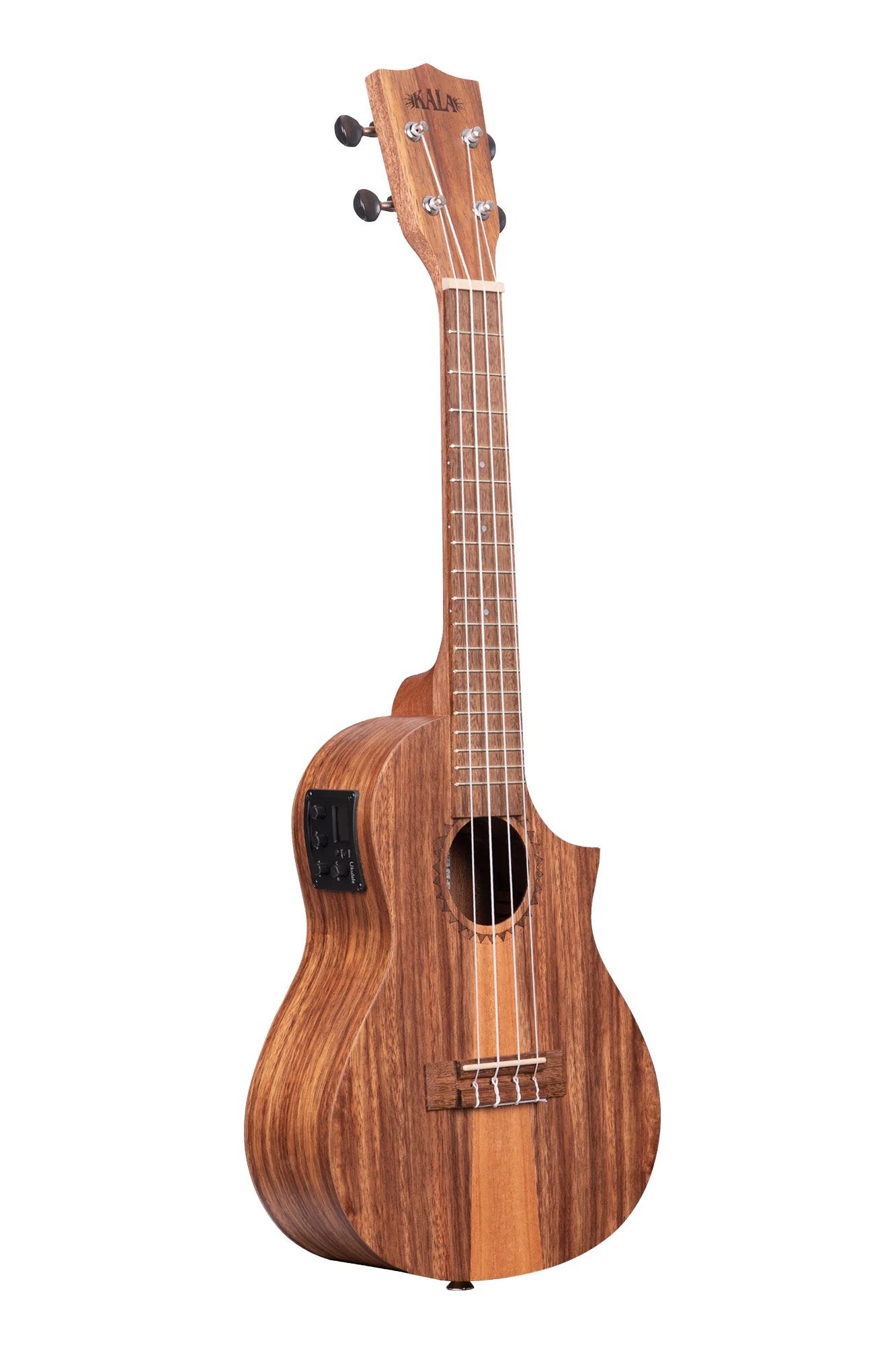 KA-TK-C-CE Teak Tri-Top Concert Ukulele w/ Cutaway & EQ