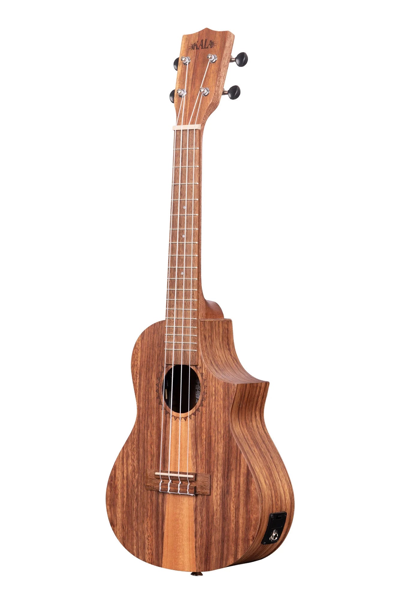KA-TK-C-CE Teak Tri-Top Concert Ukulele w/ Cutaway & EQ