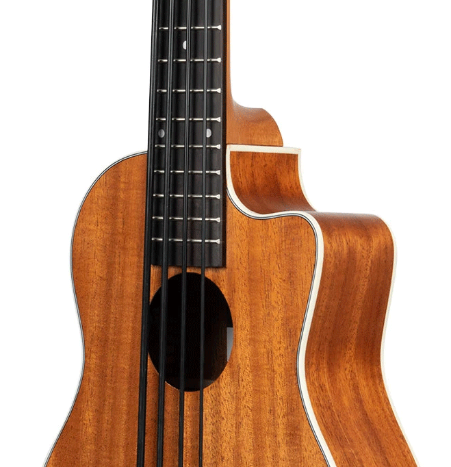KA-UBASS-SCOUT-FS Kala UBass Electric Cutaway with Gigbag The Ukulele Trading Co Australia