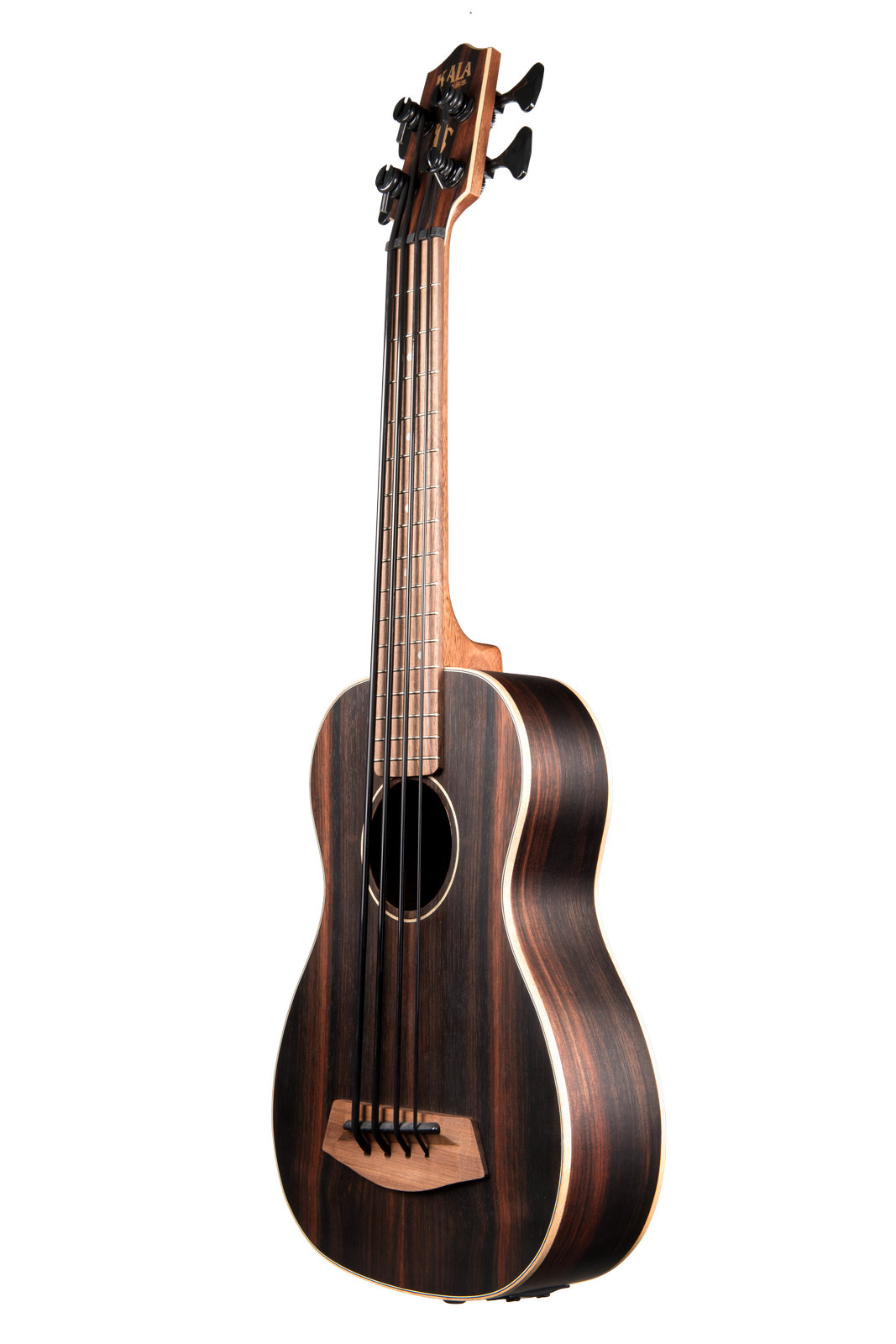 ukulele-trading-co-australia - STRIPED EBONY ACOUSTIC-ELECTRIC U•BASS® UBASS-EBY-FS - Kala - Ukuleles
