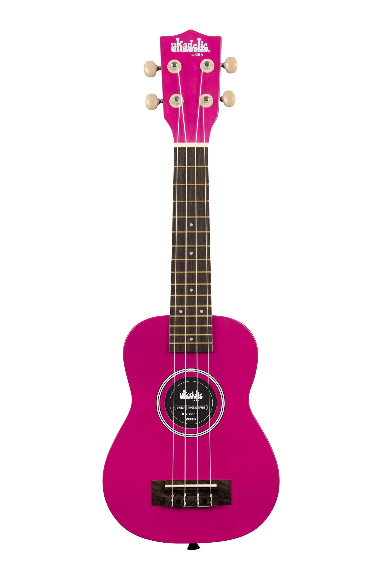 UK-DRAGONFRUIT Dragon Fruit Yonder Ukadelic Soprano Ukulele