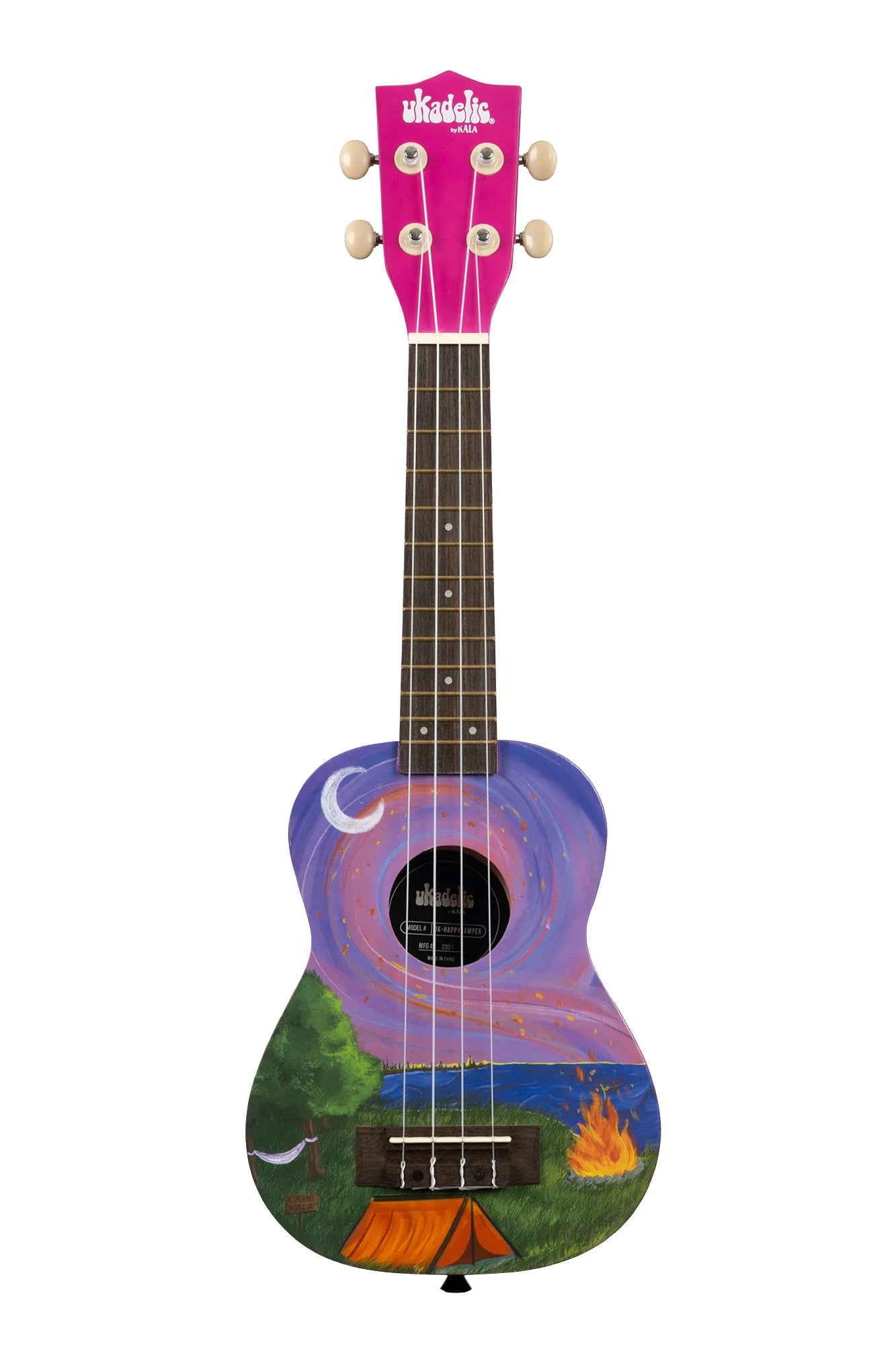 UK-HAPPYCAMPER Happy Camper Ukadelic Soprano Ukulele