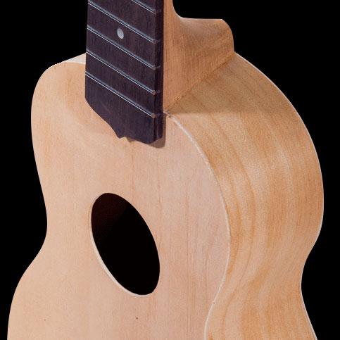 The Ohana DIY Kits come partially assembled with the fretboard and neck already glued and attached. What does this mean? It means that you don’t have to worry about issues caused by misaligned necks and gluing mishaps. That way, you can still have a ukulele that you can learn and play on.