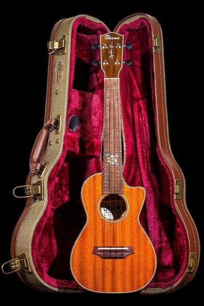 CK-35CG-CL Cynthia Lin Concert Ukulele Pack Solid Mahogany with Cutaway Ohana ukulele trading co australia