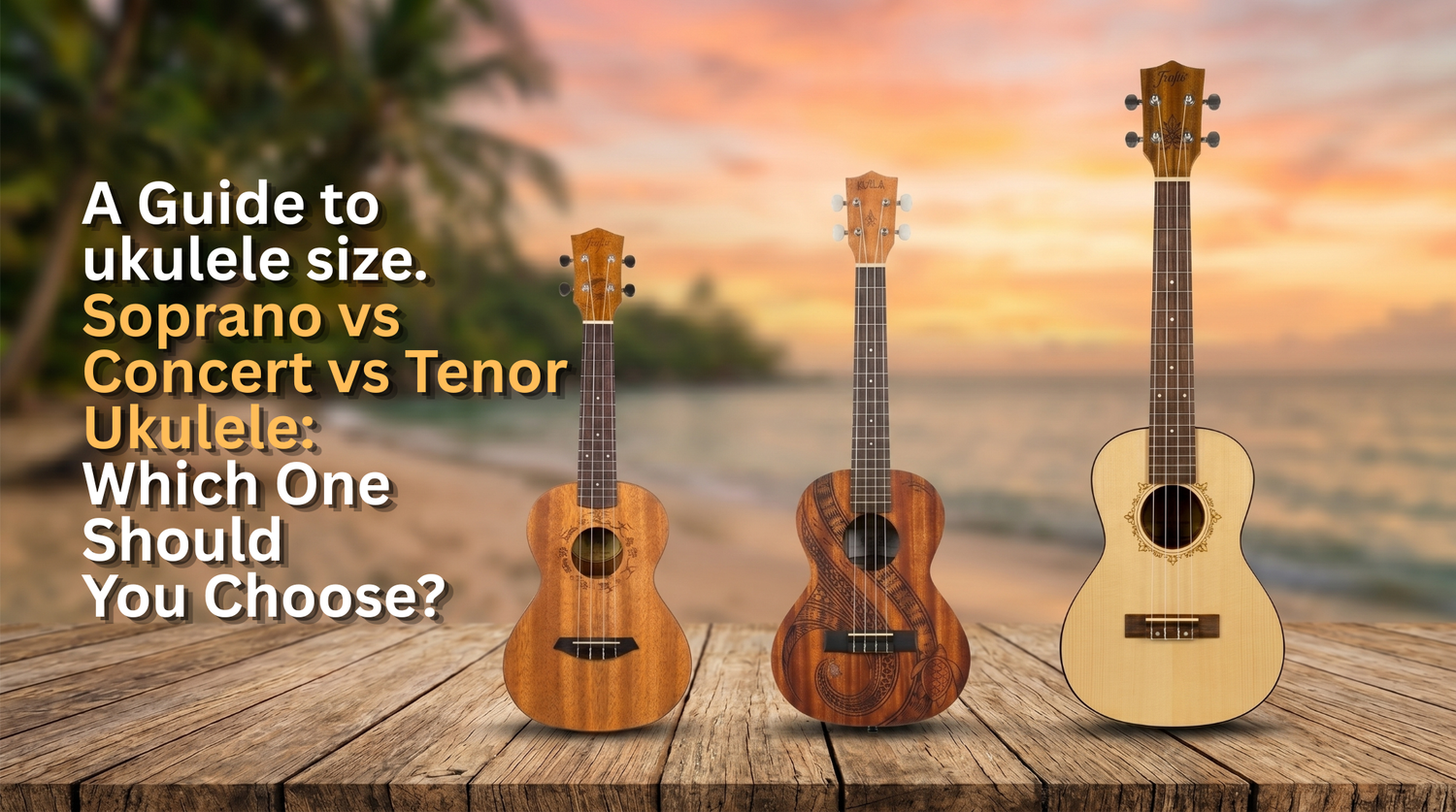 A Guide to ukulele size. Soprano vs Concert vs Tenor Ukulele: Which One Should You Choose?
