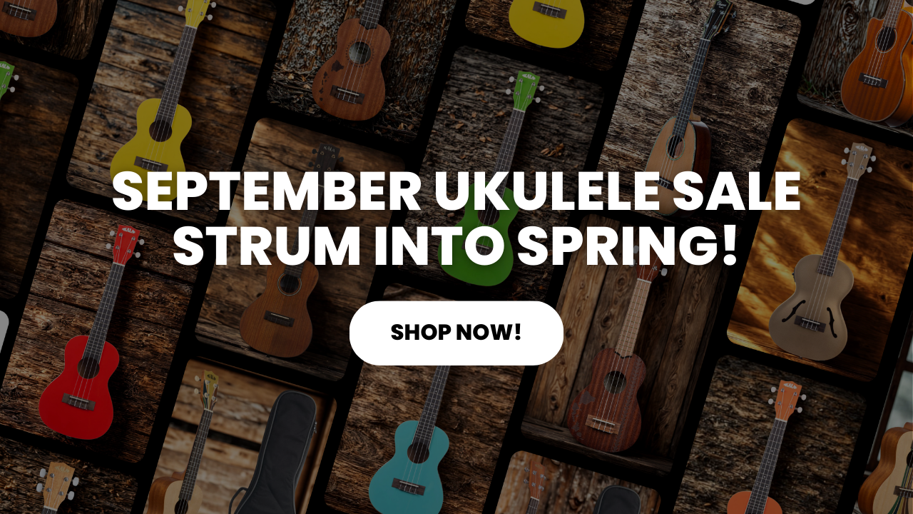 Assorted Kala and Ohana ukuleles on sale this September