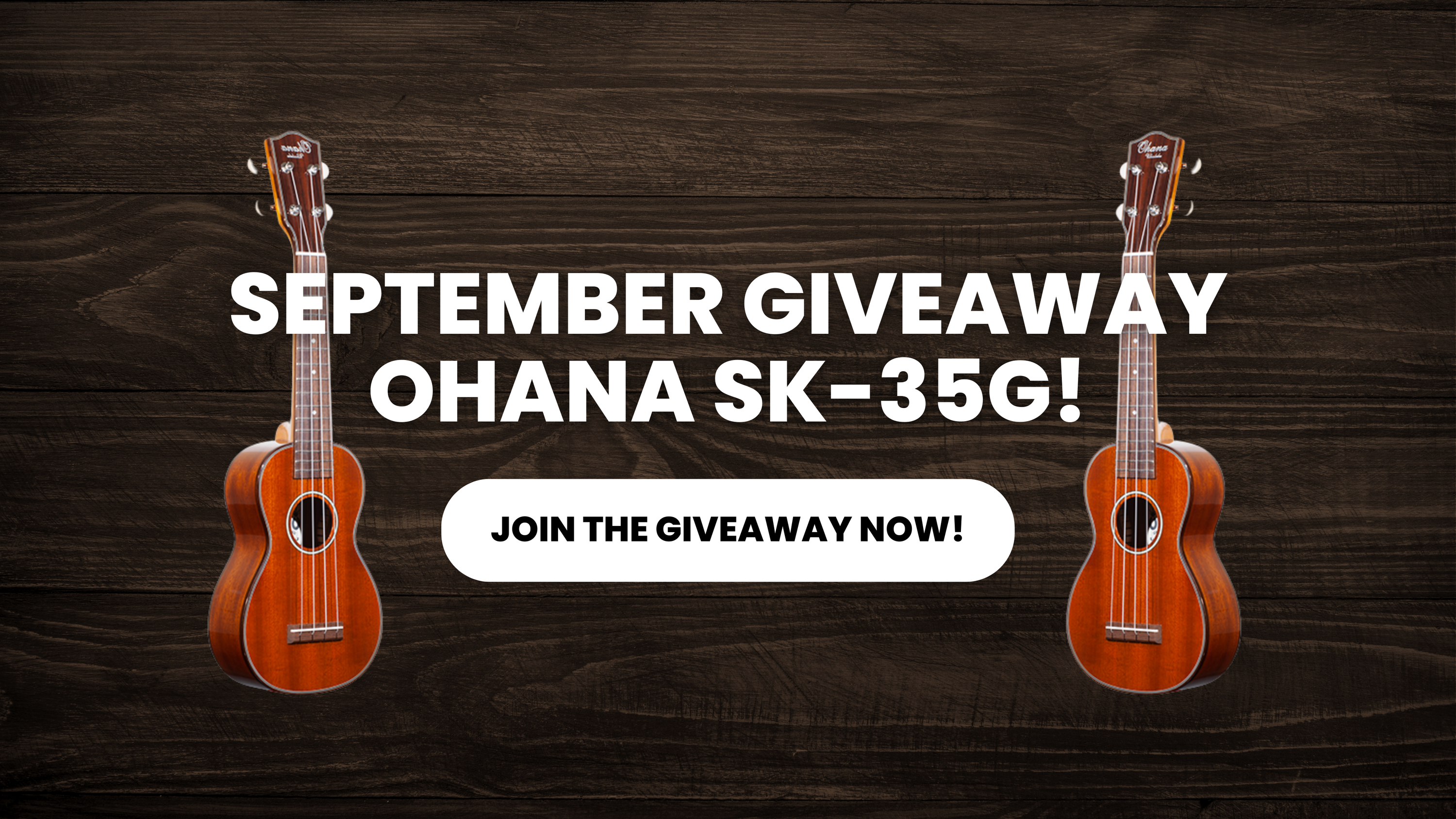 All-solid mahogany Ohana SK-35G soprano ukulele giveaway