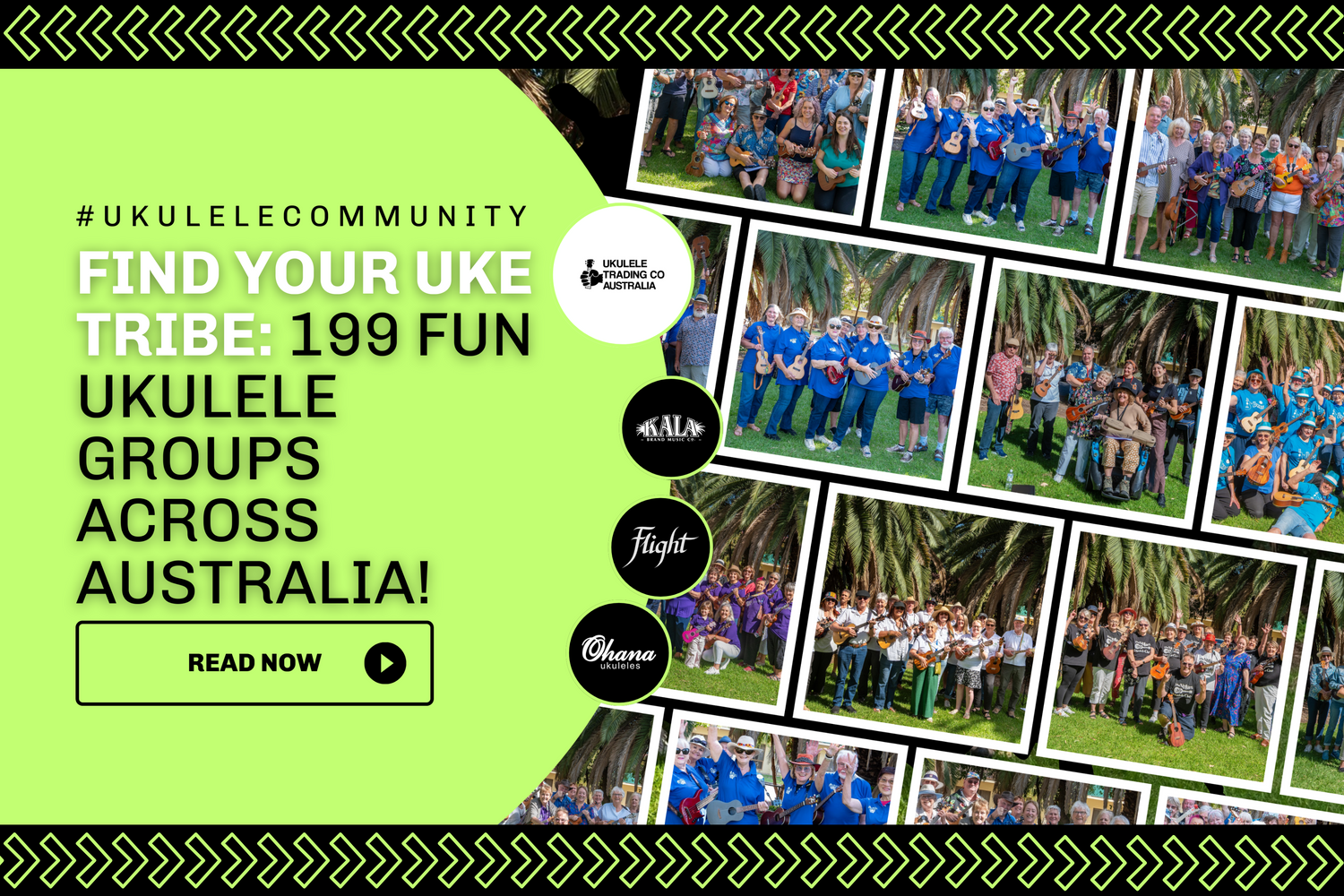 List of 199 ukulele groups across Australia for music lovers to join.
