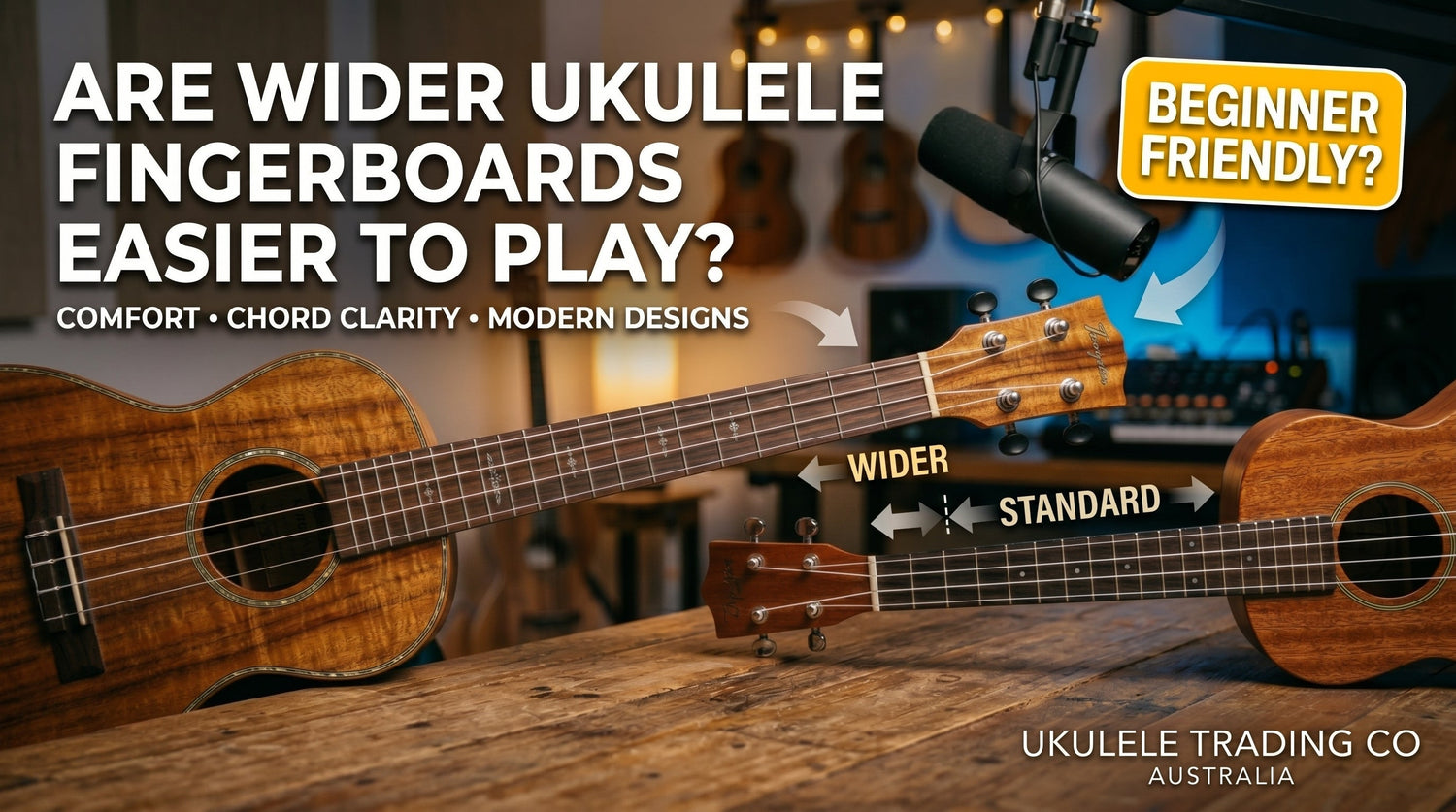 Are Wider Ukulele Fingerboards Easier to Play? A Guide for Comfort, Chord Clarity, and Modern Designs