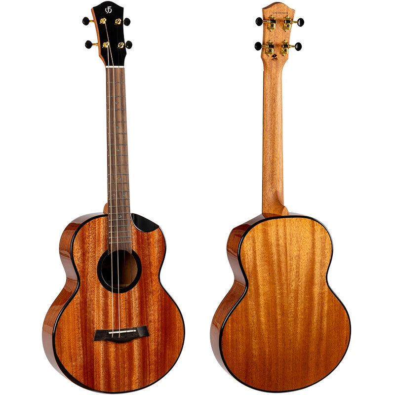 Flight Nomad Baritone Ukulele with solid mahogany body and black binding