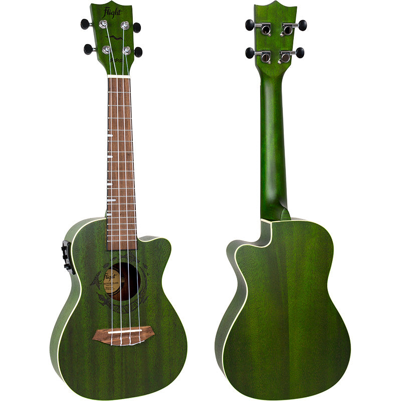 Green is the color of our planet’s lungs. Flight DUC380 CEQ Jade Electro-Acoustic Concert Ukulele with gigbag and Free Shipping