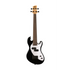 Jet black fretless Kala U•BASS solid body electric bass
