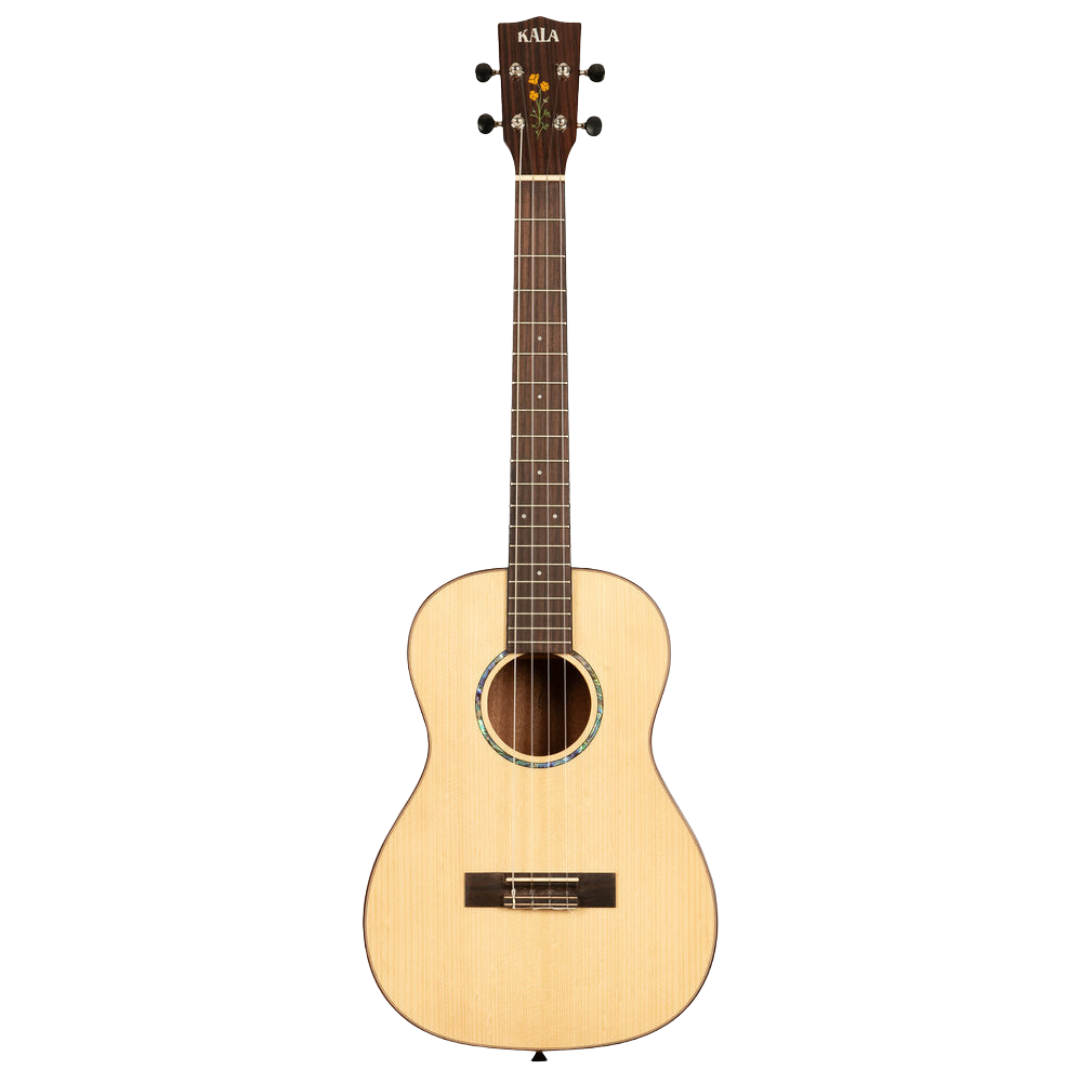 Kala 20th Anniversary Solid Spruce Quilted Sapele Baritone Ukulele