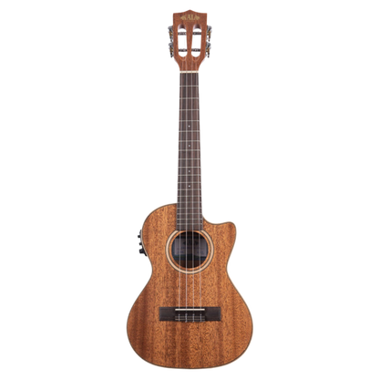 Kala KA-SMH-TG-CE solid mahogany tenor ukulele gloss finish cutaway with Fishman Kula EQ.