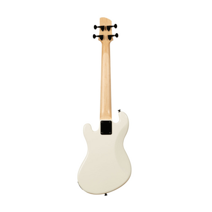 Solid Body 4-String Sweet Cream Fretted U•BASS® by Kala - UBASS-SB-CR-FS. Smooth tones and vibrant sound, built for all musicians!