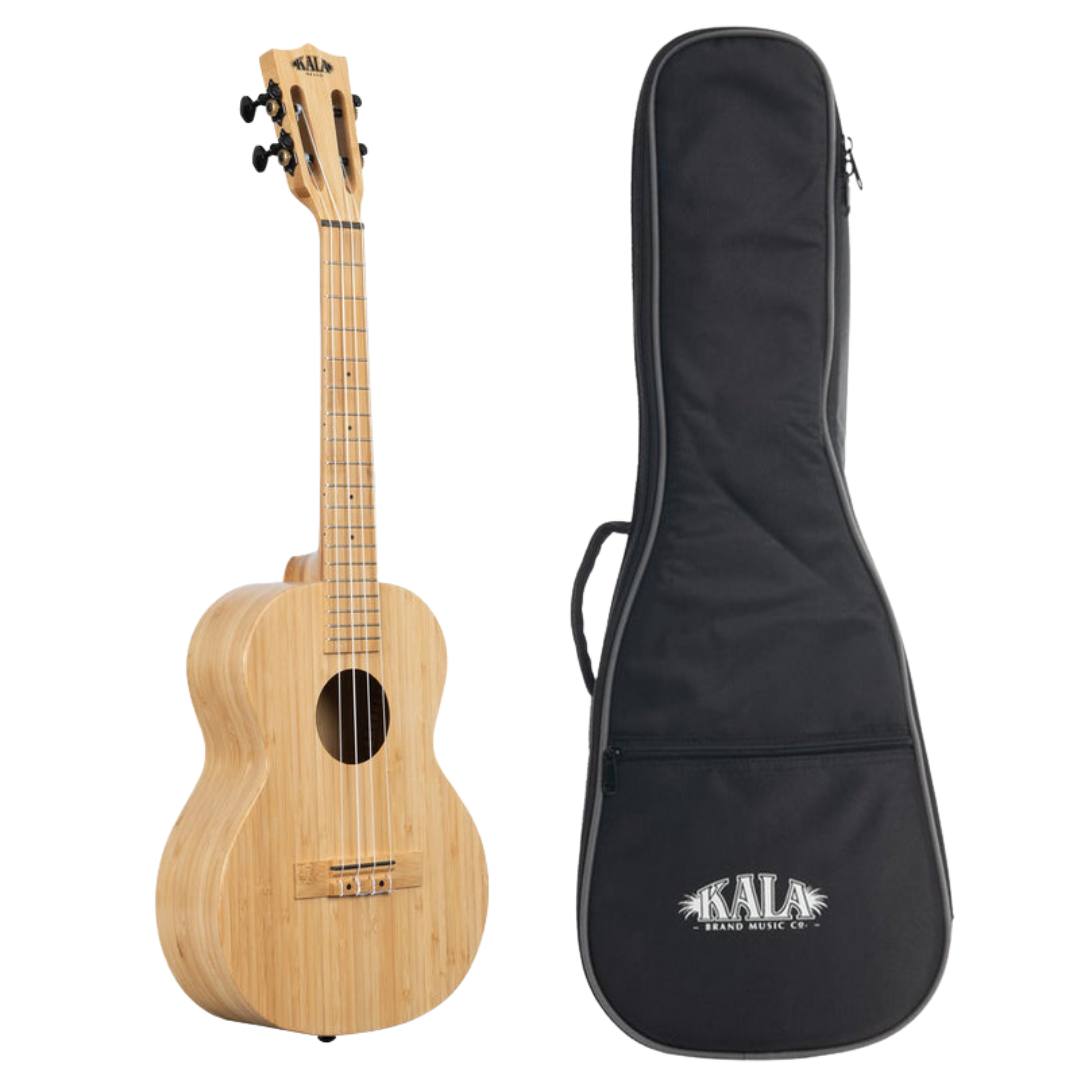 Eco-friendly Kala KA-BMB-T Bamboo Tenor Ukulele with free gigbag – beginner-friendly