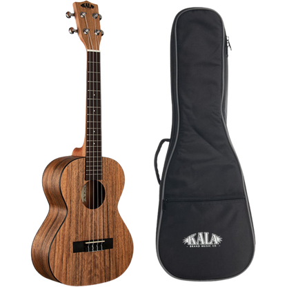 Kala KA-PWT Pacific Walnut Tenor Ukulele – satin finish, striking grain, tenor size.