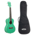 Sparkling green Kala concert ukulele with cream binding and gloss finish